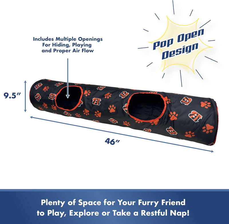 Cincinnati Bengals Cat Tunnel Toy