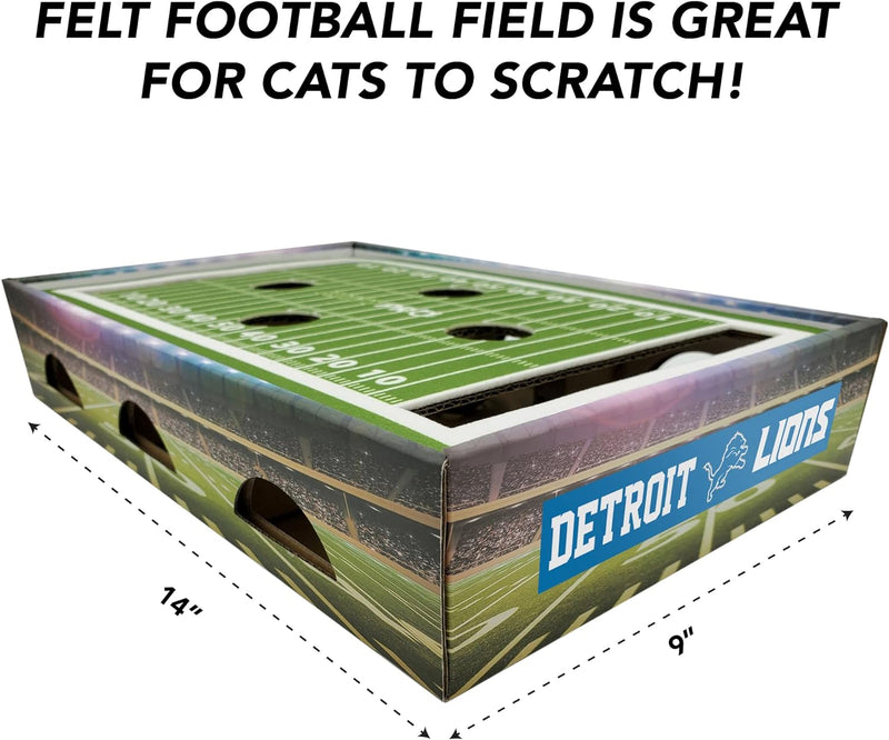Detroit Lions Football Stadium Cat Scratcher Toy