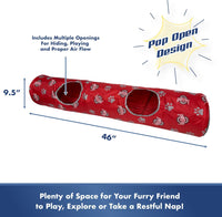 OH State Buckeyes Cat Tunnel Toy