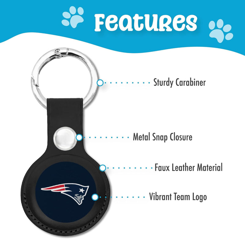 New England Patriots PVC Air Tag Holder