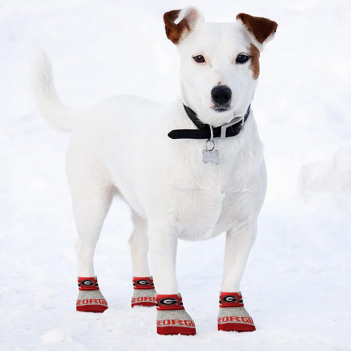 GA Bulldogs Anti-Slip Dog Socks