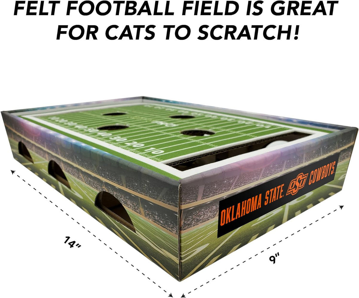 OK State Cowboys Football Stadium Cat Scratcher Toy