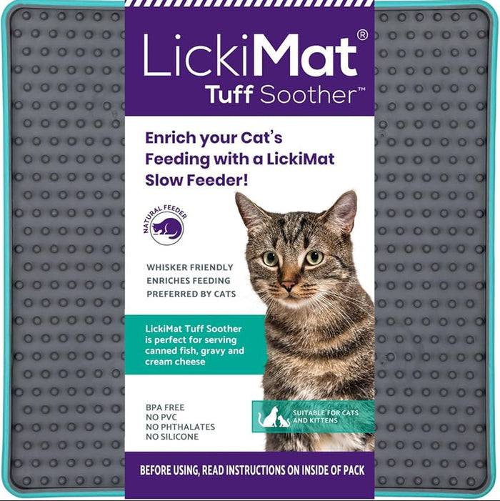 LickiMat Tuff Soother for Cats - Turquoise