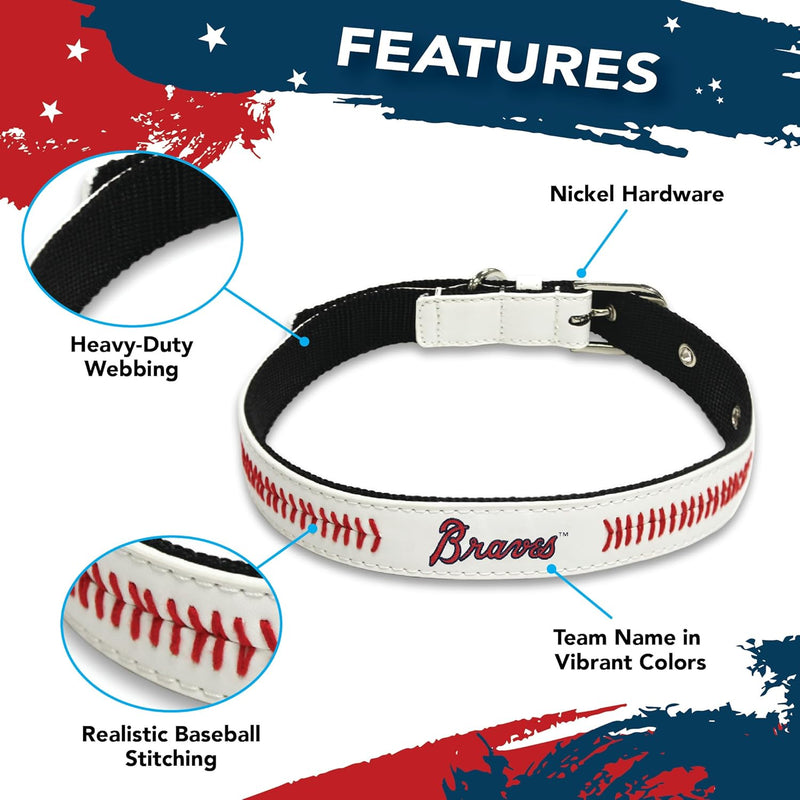 Atlanta Braves Pro Dog Collar