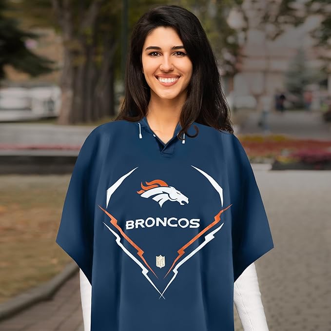 Denver Broncos Unisex Premium Poncho