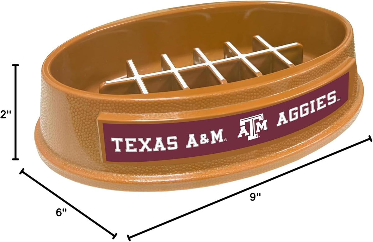 TX A&M Aggies Football Slow Feeder Bowl