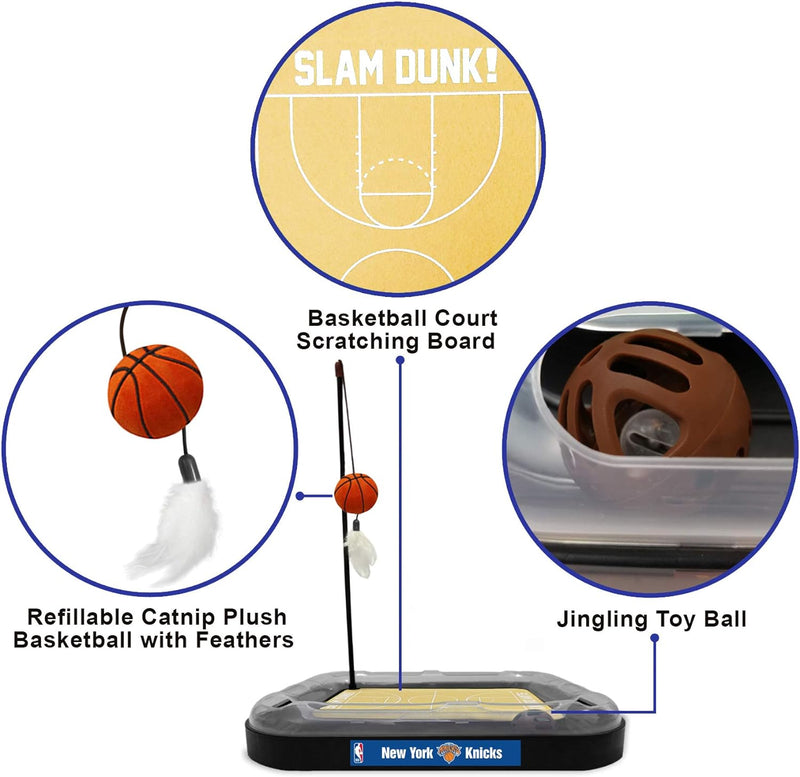 New York Knicks Basketball Cat Scratcher Toy