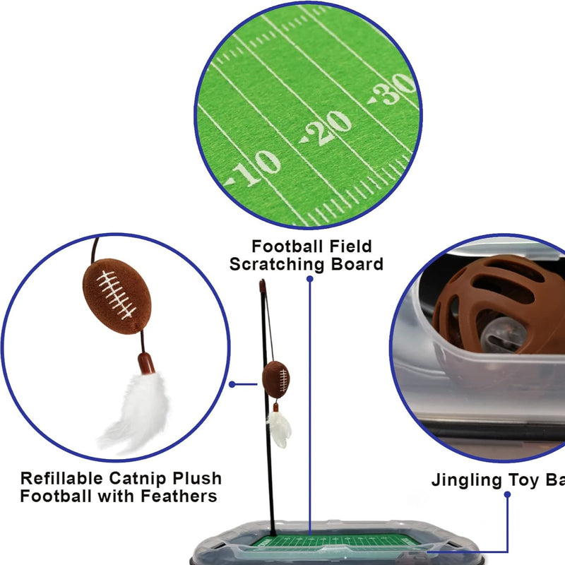 KS State Wildcats Football Cat Scratcher Toy