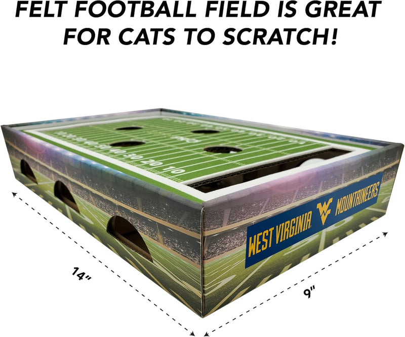 WV Mountaineers Football Stadium Cat Scratcher Toy