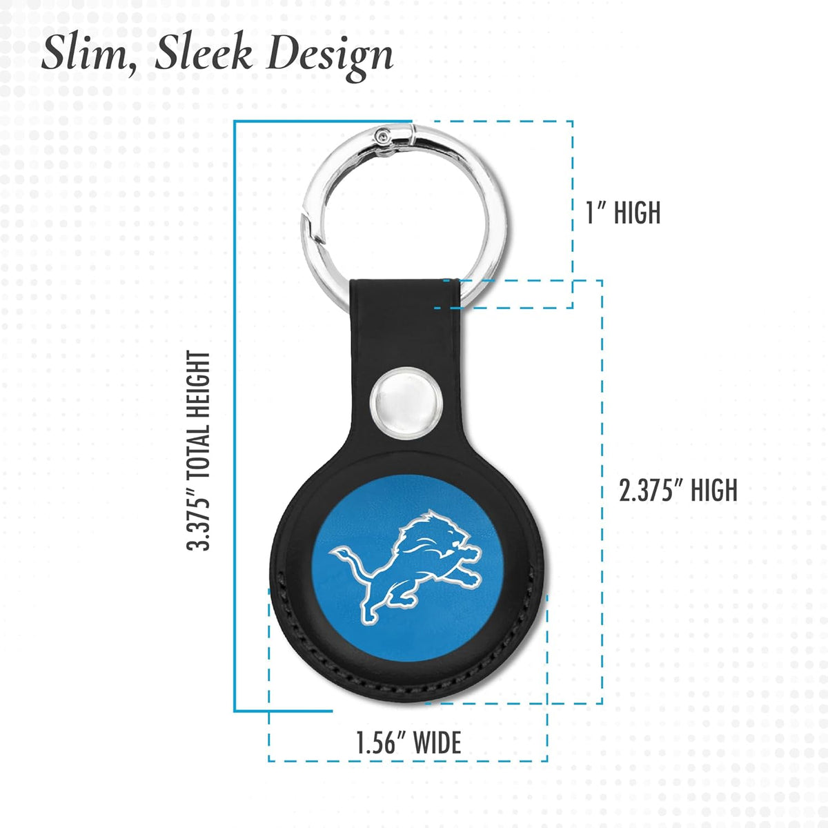 Detroit Lions PVC Air Tag Holder