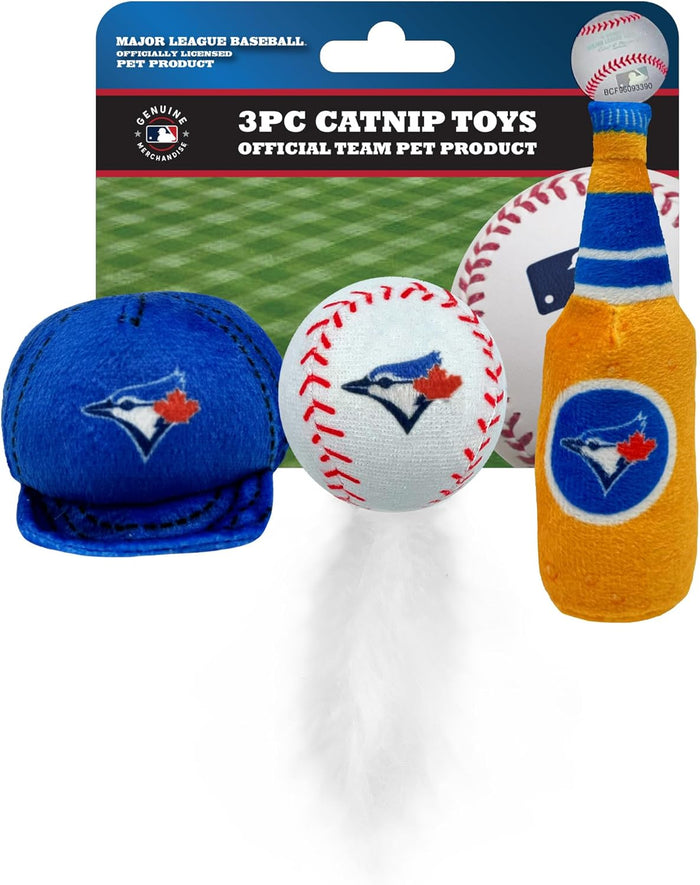 Toronto Blue Jays 3 piece Catnip Toy Set