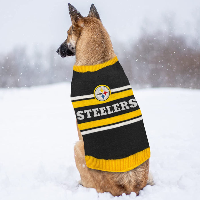 Pittsburgh Steelers Colorblock Pet Sweater