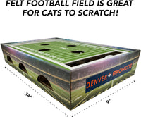 Denver Broncos Football Stadium Cat Scratcher Toy