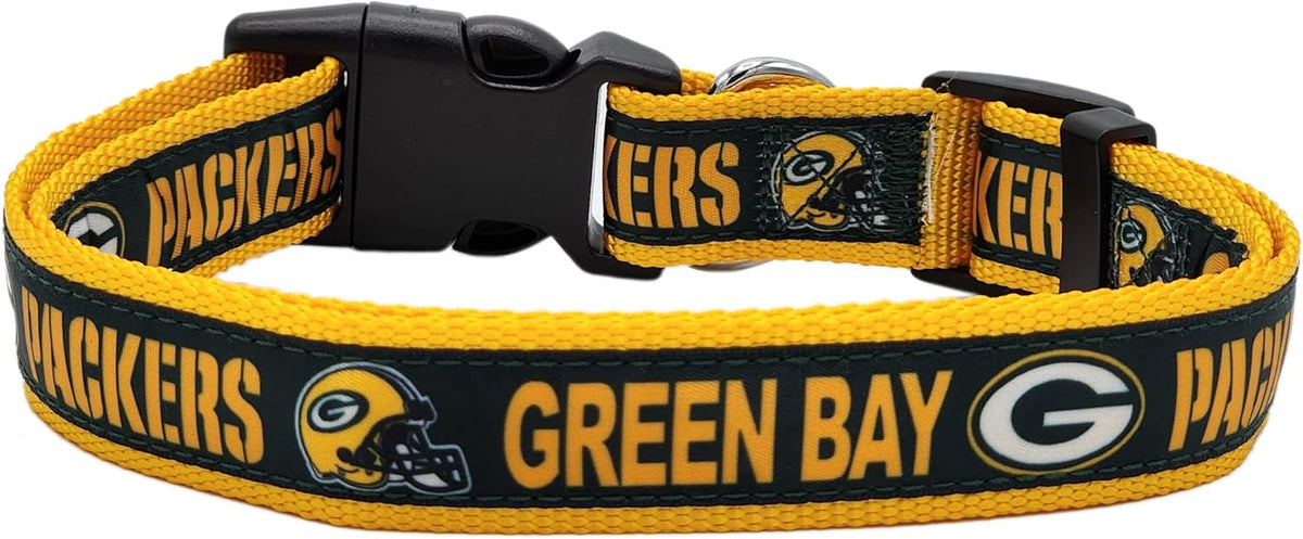 Green Bay Packers Dog Satin Collar or Leash