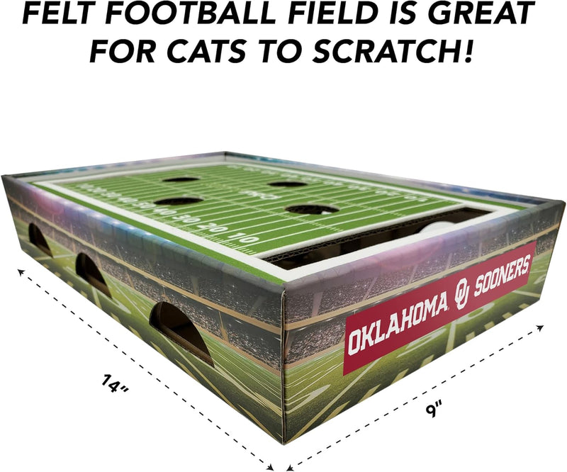 OK Sooners Football Stadium Cat Scratcher Toy