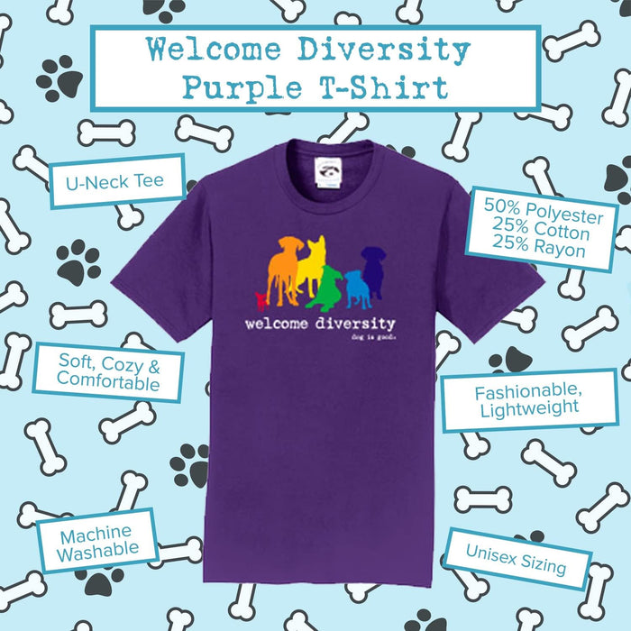 Welcome Diversity Women's T-Shirt - Purple