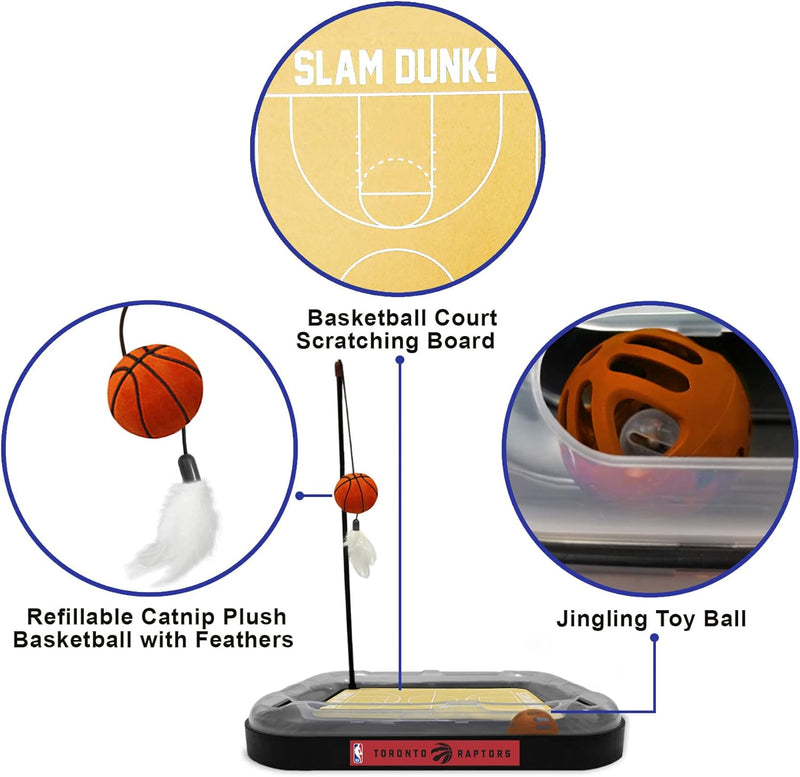 Toronto Raptors Basketball Cat Scratcher Toy