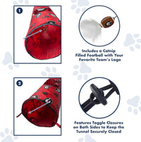 GA Bulldogs Cat Tunnel Toy