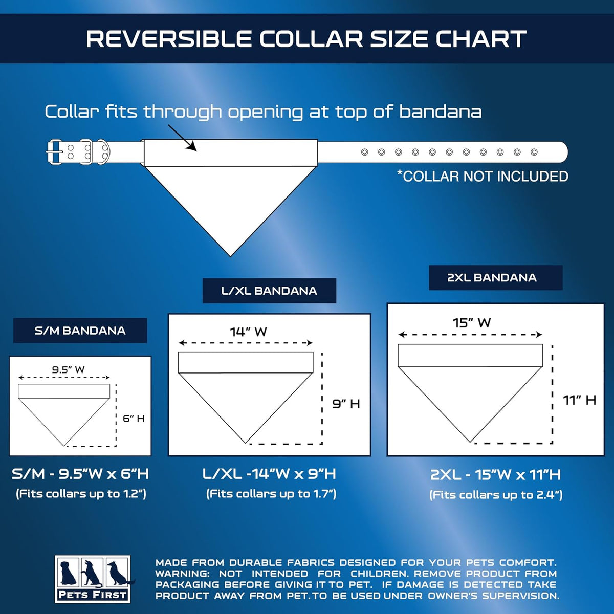 MI Wolverines Reversible Slide-On Bandana - Large/X-Large