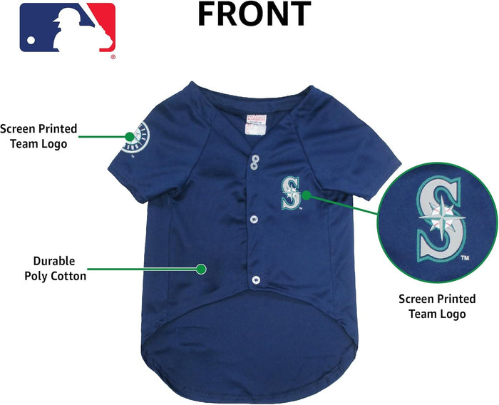 Seattle Mariners Pet Jersey - 2X-LARGE