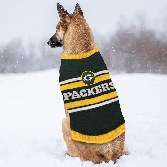 Green Bay Packers Colorblock Pet Sweater