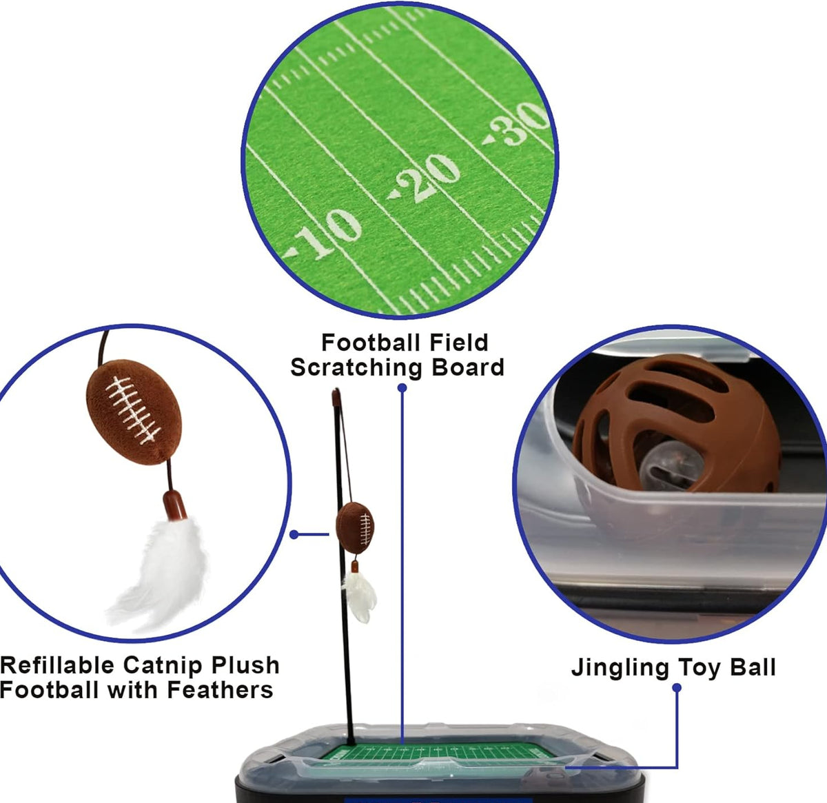 Louisville Cardinals Football Cat Scratcher Toy