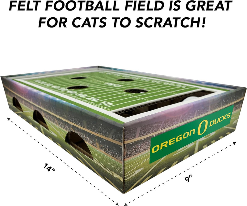 OR Ducks Football Stadium Cat Scratcher Toy