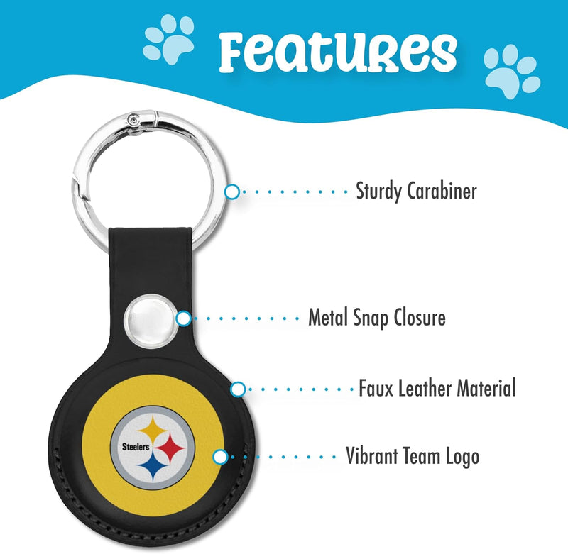 Pittsburgh Steelers PVC Air Tag Holder