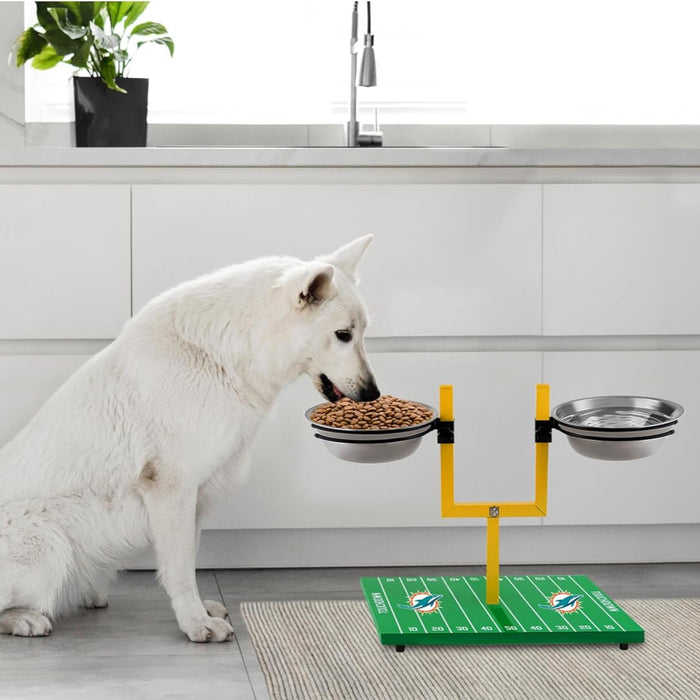 Detroit Lions Goal Post Double Bowl Pet Feeder