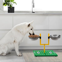 Miami Dolphins Goal Post Double Bowl Pet Feeder