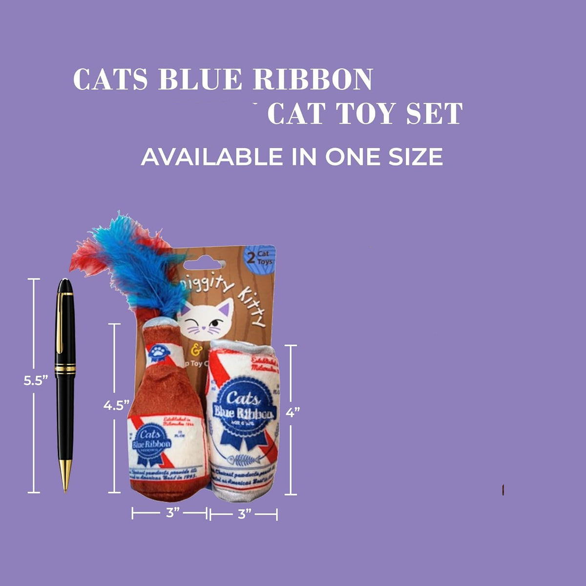Blue Ribbon Cat Toy Set