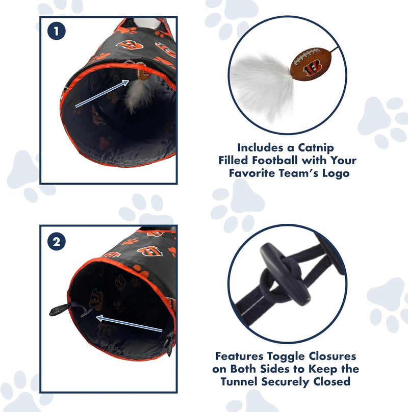 Cincinnati Bengals Cat Tunnel Toy