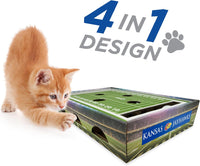 KS Jayhawks Football Stadium Cat Scratcher Toy