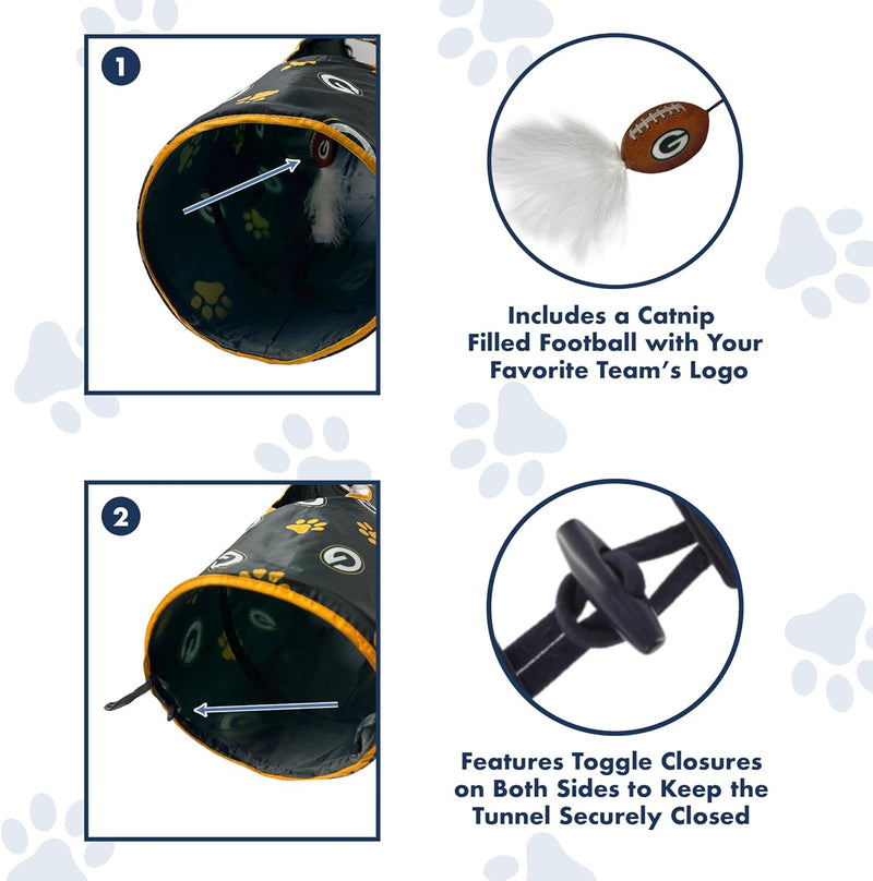 Green Bay Packers Cat Tunnel Toy