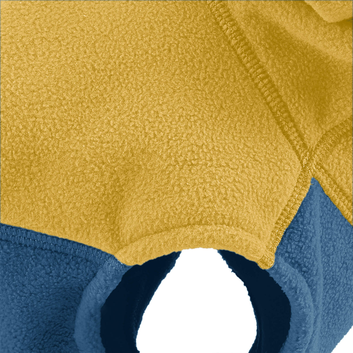 Fleece Vest Hoodie Two Tone