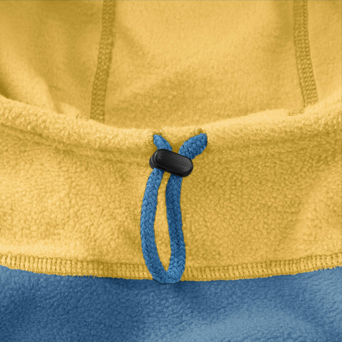 Fleece Vest Hoodie Two Tone