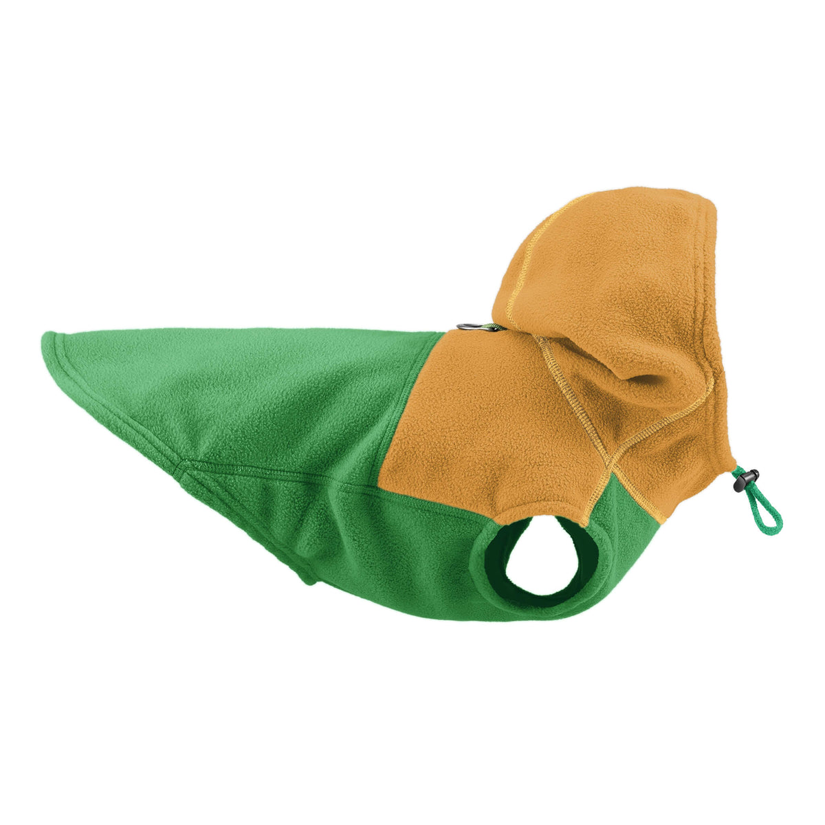 Fleece Vest Hoodie Two Tone