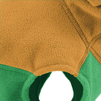 Fleece Vest Hoodie Two Tone