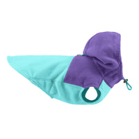 Fleece Vest Hoodie Two Tone