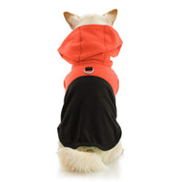 Fleece Vest Hoodie Two Tone