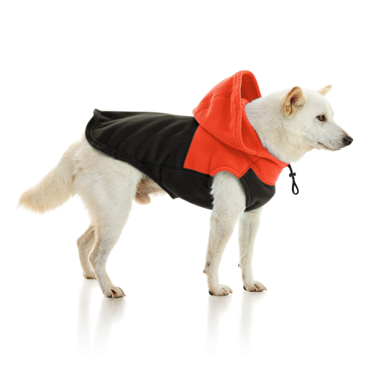 Fleece Vest Hoodie Two Tone