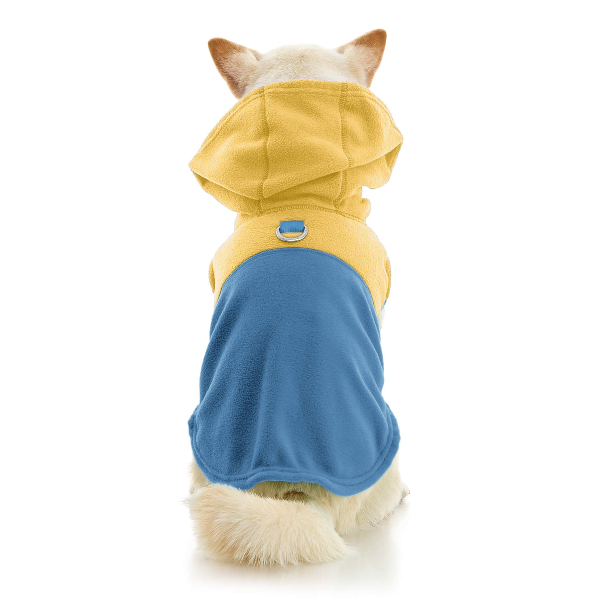 Fleece Vest Hoodie Two Tone