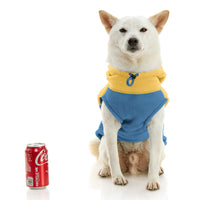 Fleece Vest Hoodie Two Tone