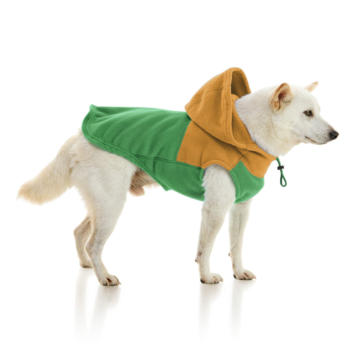 Fleece Vest Hoodie Two Tone