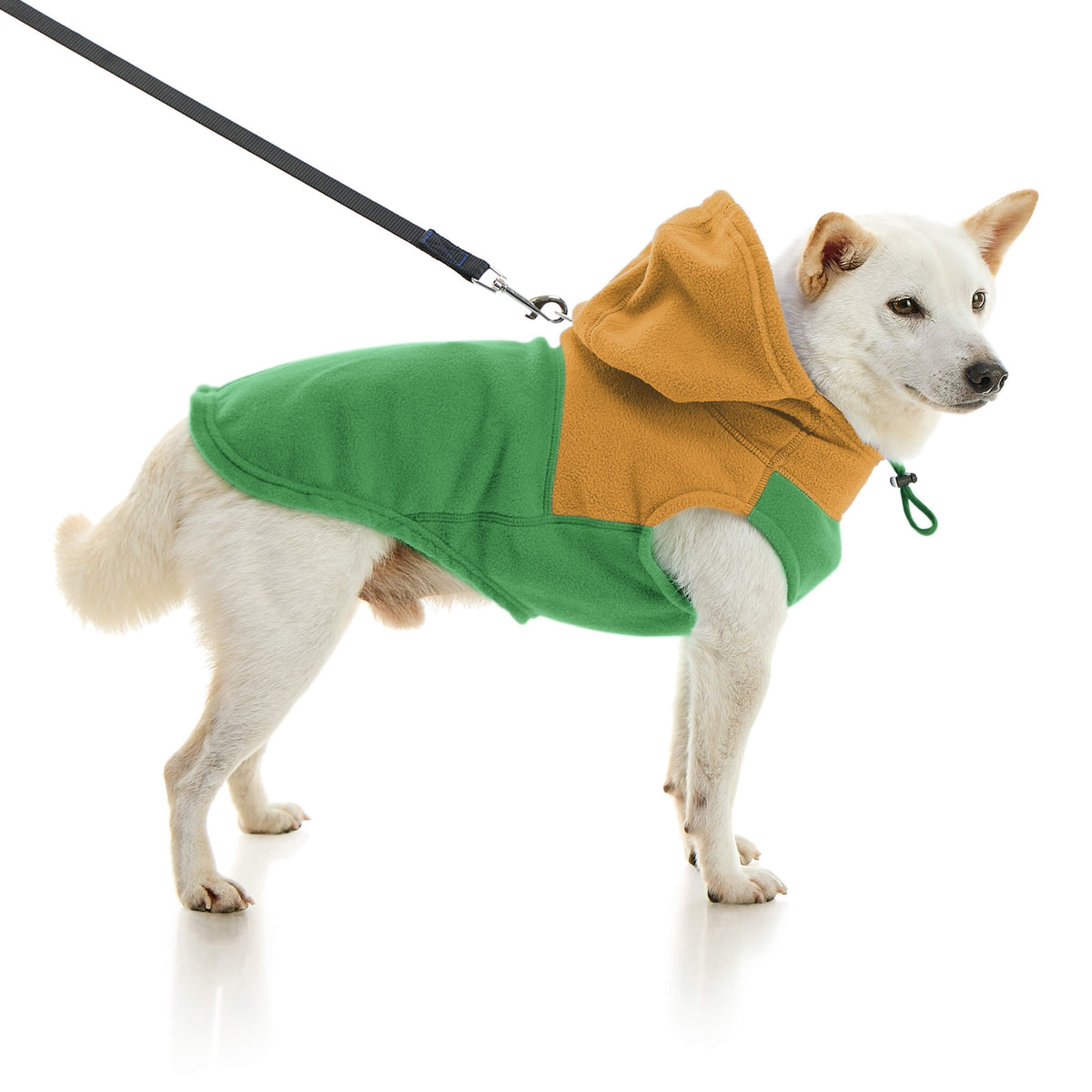 Fleece Vest Hoodie Two Tone