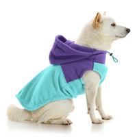 Fleece Vest Hoodie Two Tone