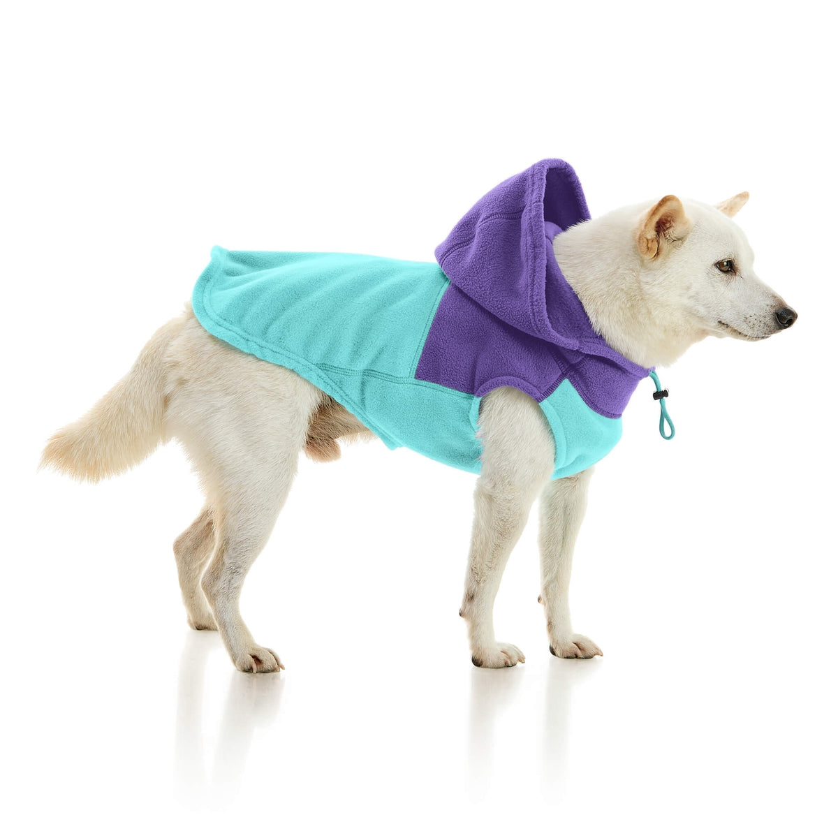 Fleece Vest Hoodie Two Tone