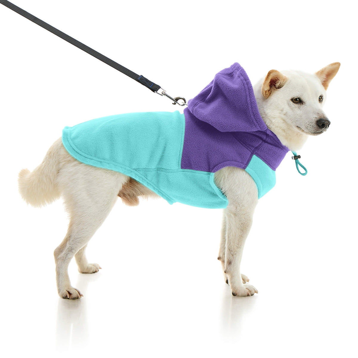 Fleece Vest Hoodie Two Tone