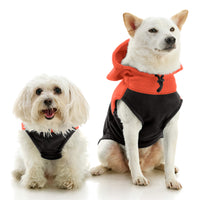 Fleece Vest Hoodie Two Tone