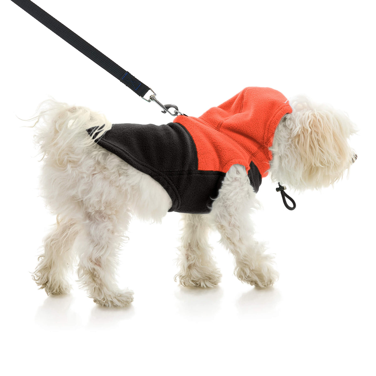 Fleece Vest Hoodie Two Tone